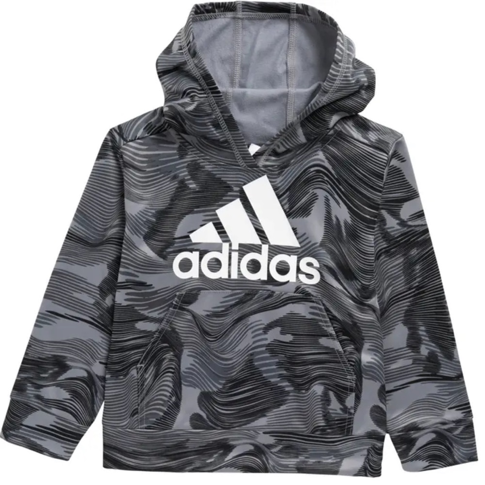 Adidas Boys Camo Print Hoodie